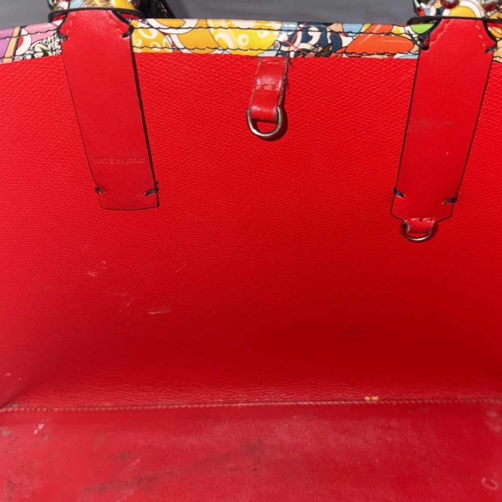 SUPER UNIQUE CHRISTIAN LOUBOUTIN Patent Calfskin Print Cabata Tote- Multicolor - Picture 11 of 17
